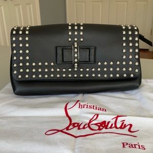 Christian Louboutin sweet charity optic clutch